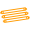 Double-capped fluorescent lamps